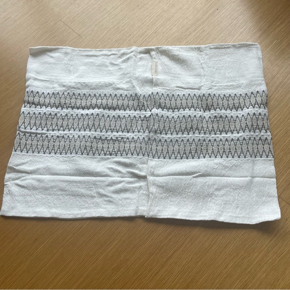 Coyuchi Lost Coast Organic Standard Sham Cover White Gray Blue Neutral NEW - Picture 3 of 11